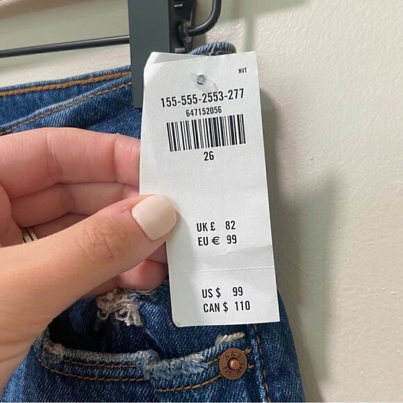 NWT Abercrombie Skinny High Distressed Jeans sz 26/2 - Picture 4 of 6